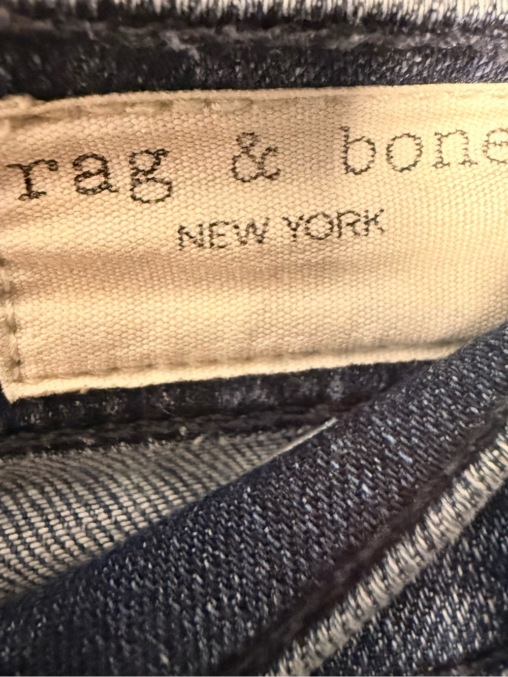 rag & bone | High-Rise Skinny Jeans in Dark Blue Wash | Sz 27 - Picture 5 of 11